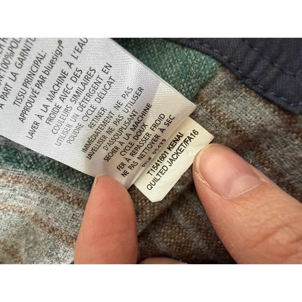 Toad & Co Kenai Quilted Canvas Jacket Blue Sz S Chore Utility Flannel Lined - Picture 7 of 8